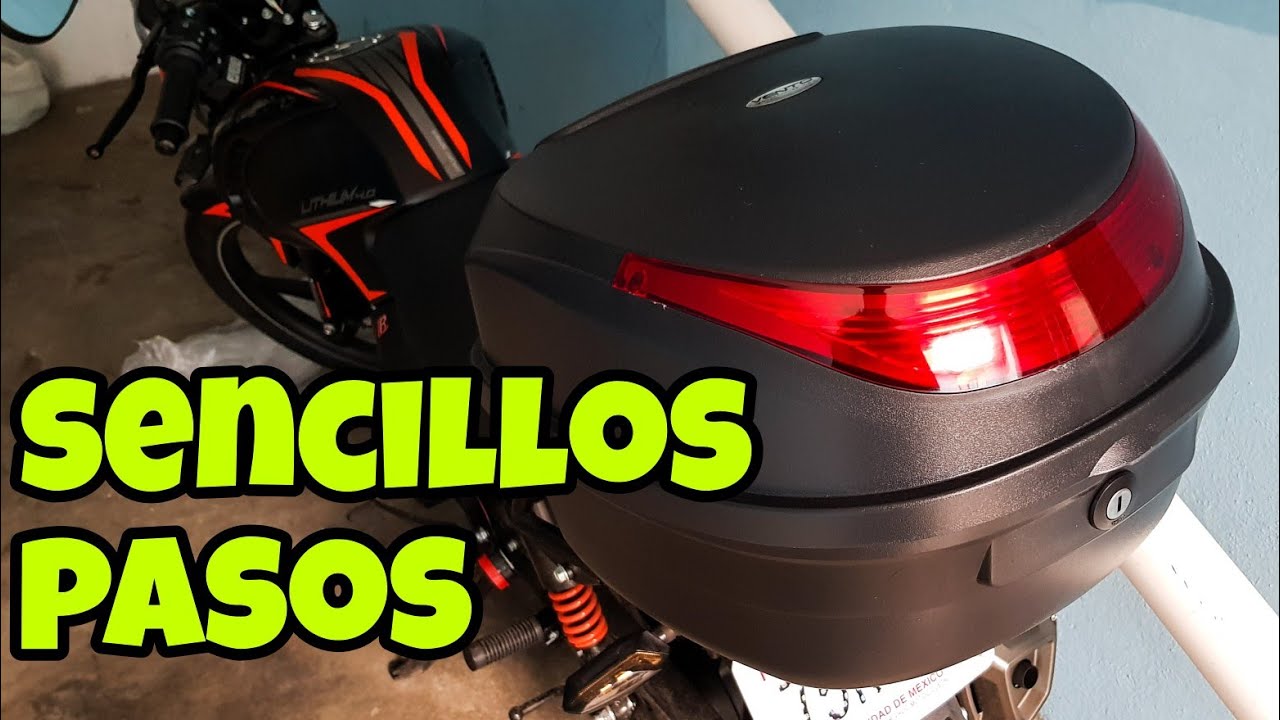 COMO INSTALAR UNA CAJUELA PARA MOTOCICLETA VENTO - Unboxing Net
