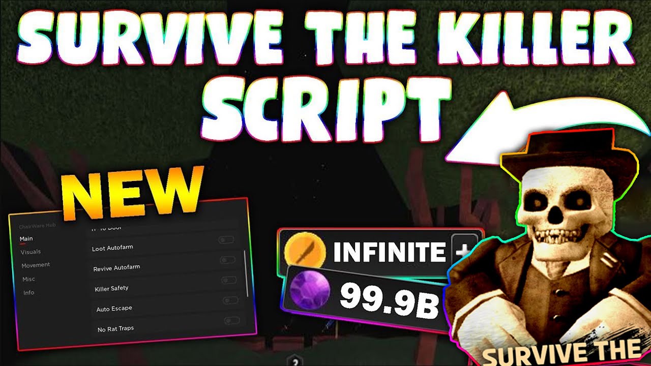 *UPDATED* Survive the Killer Script (PASTEBIN 2023) (ITEM AUTOFARM, AUTO WIN, REVIVE FARM, KILL ALL)