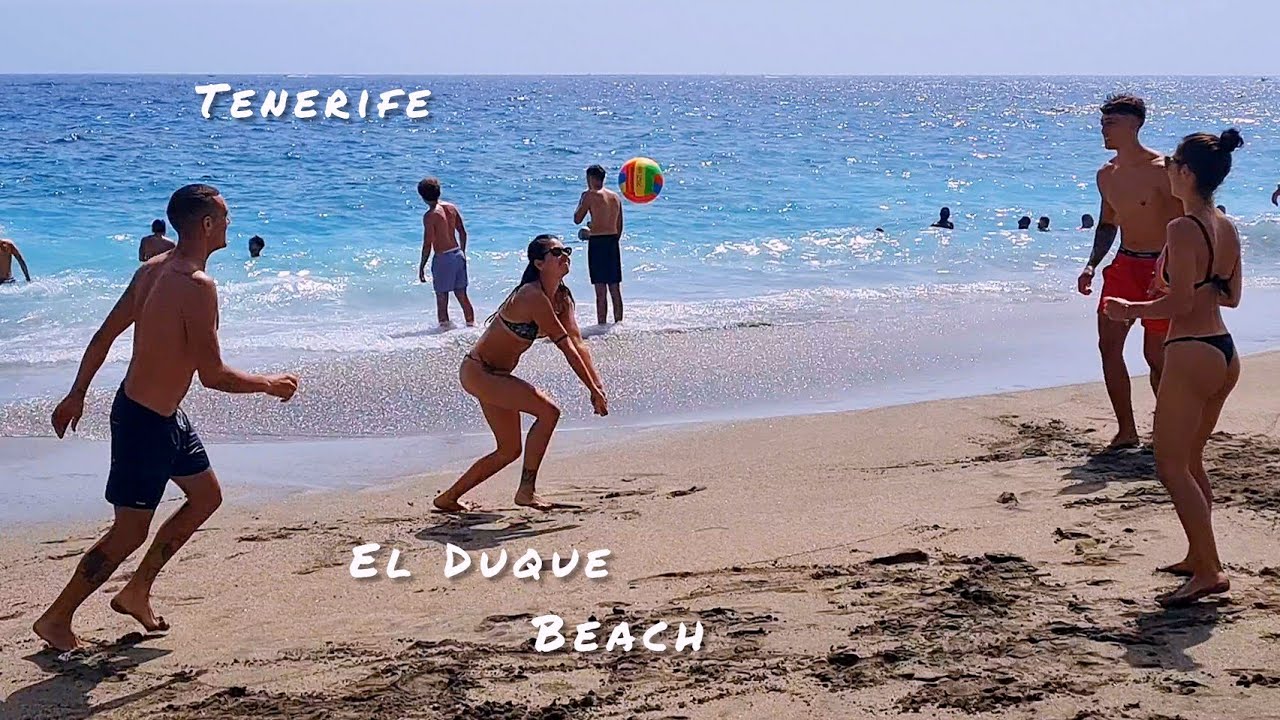 🌍 Tenerife Beach. El Duque. Costa Adeje. Spain. 4K