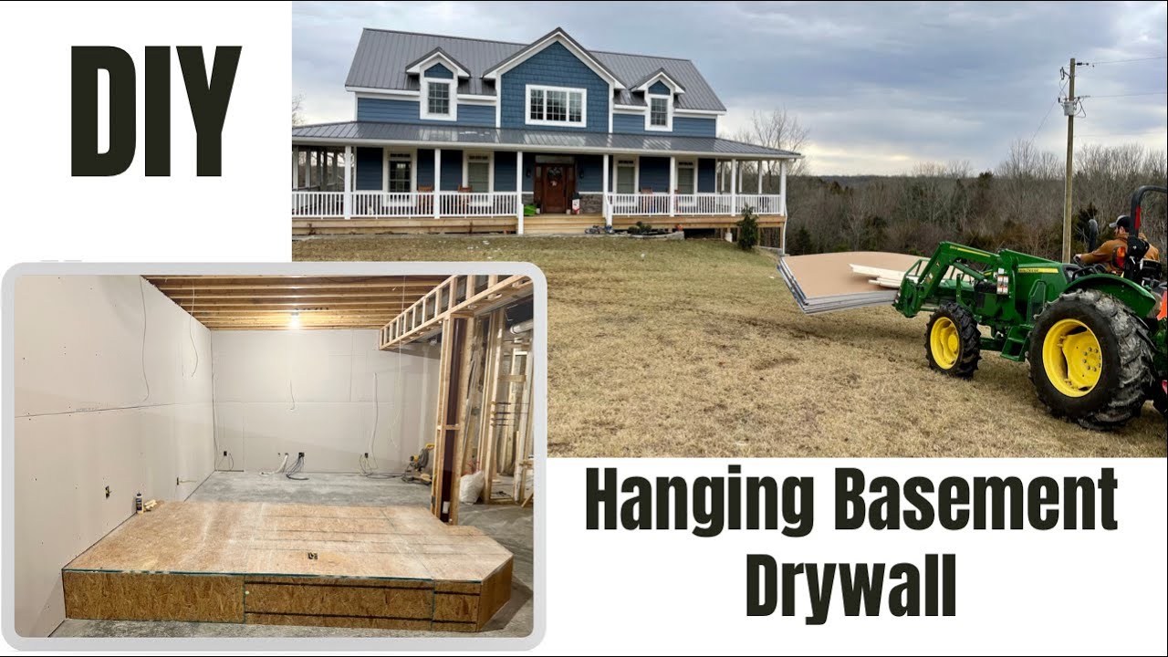 Finishing Basement #8: Hanging Drywall!