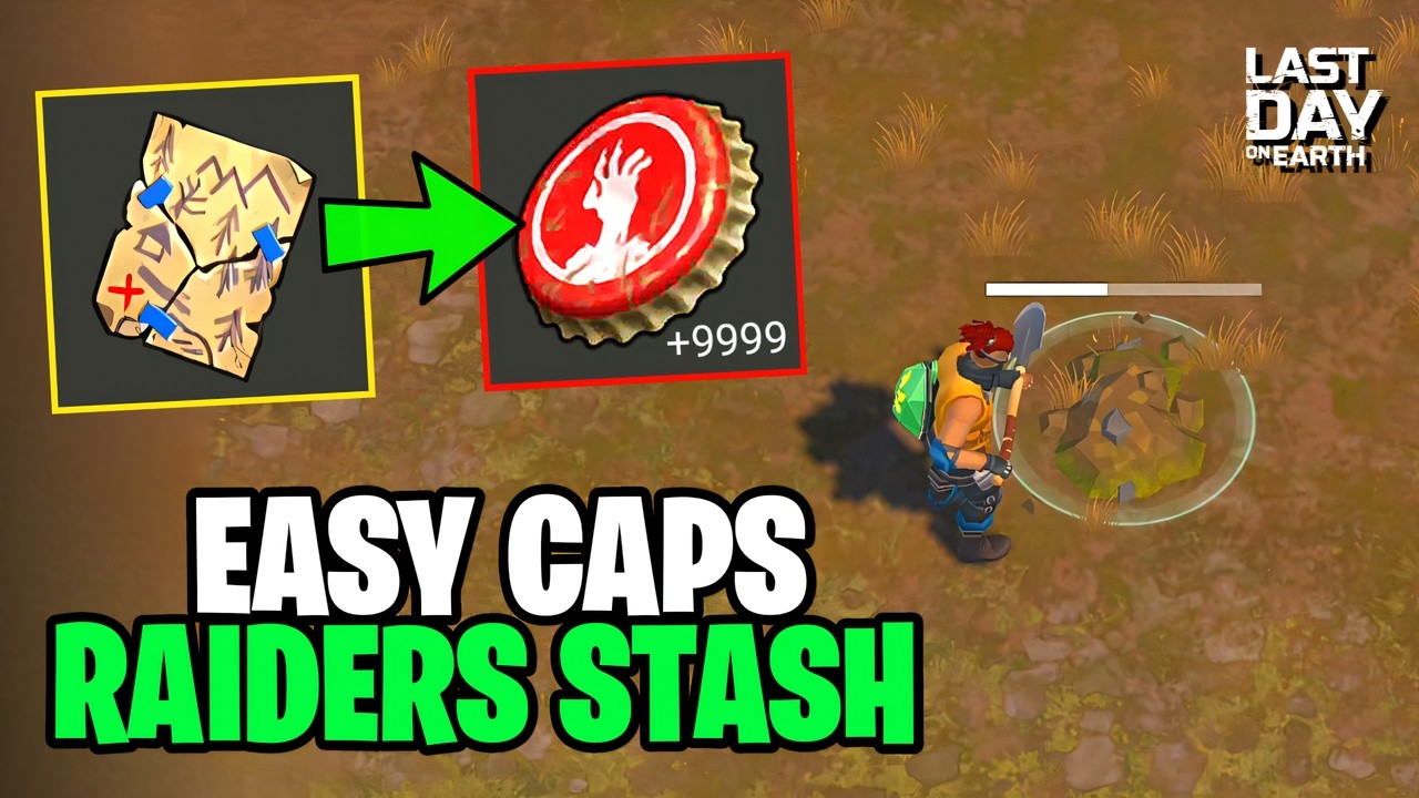 EASY Caps FARM!? Find Raider&rsquo;s Stash FAST - Last Day on Earth: Survival