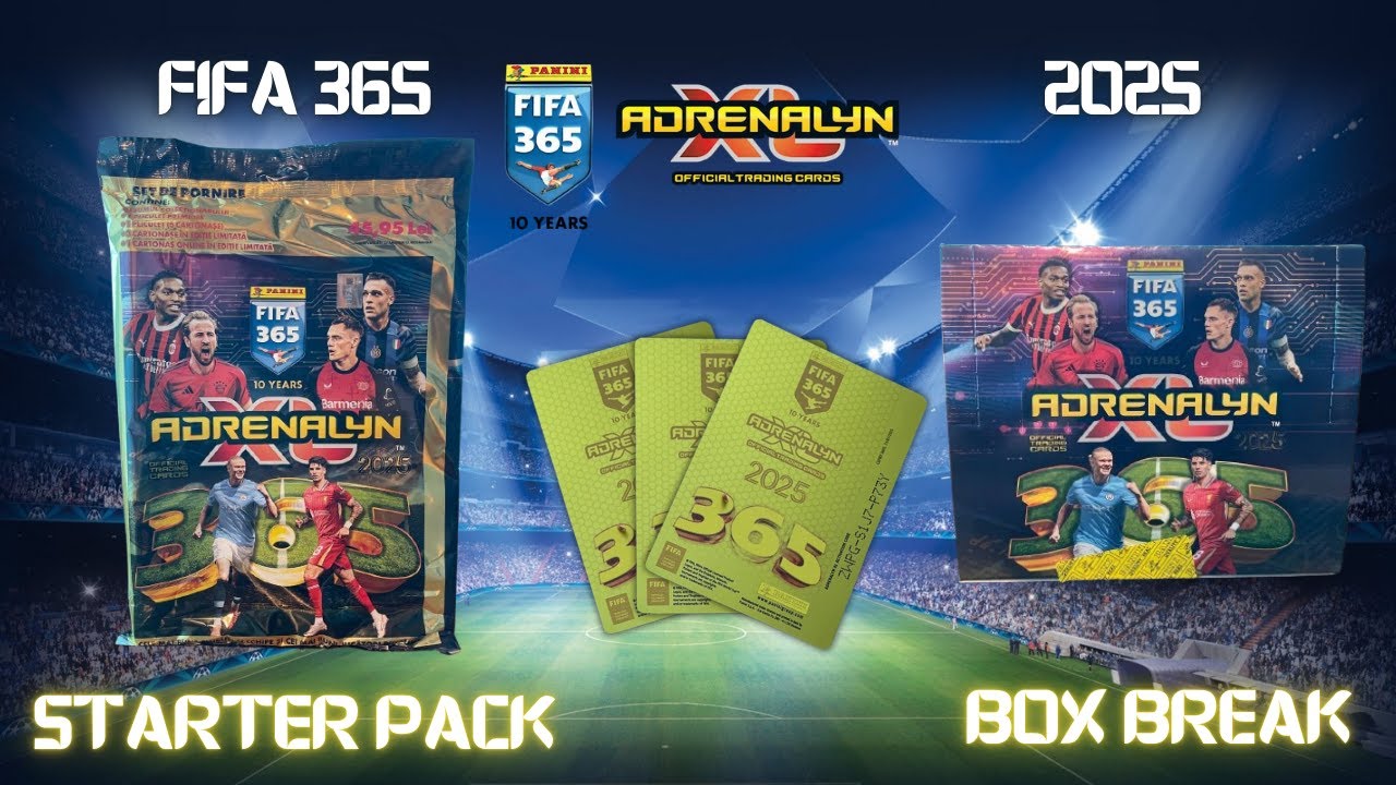 UNBOXING Panini FIFA 365 Adrenalyn XL 2025 Starter Pack + Box Break! 🔥Rare Cards Inside🔥