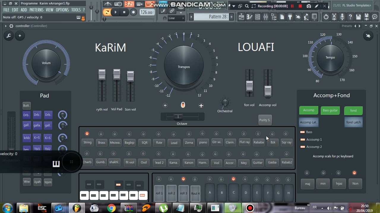 كوكتيل دوري عالبندير vArranger + FL Studio by La Kamora