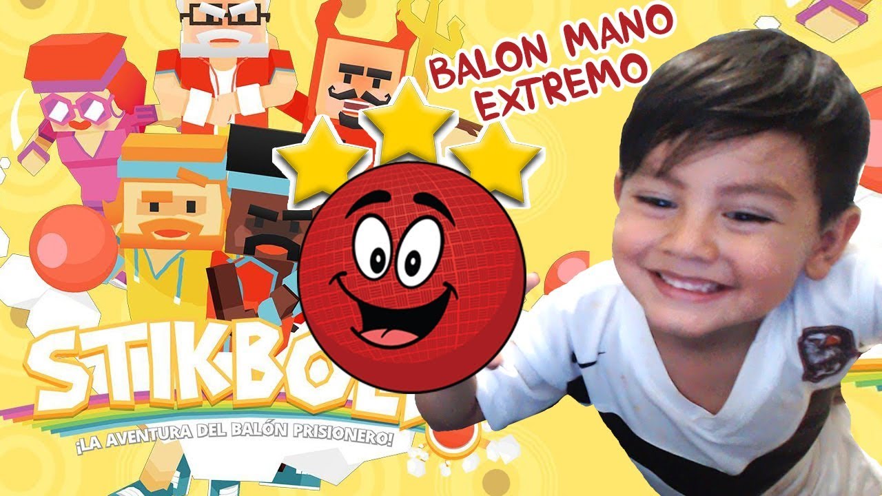 Tirando Pelotas en Stikbold | Juego para niños de Balon Mano