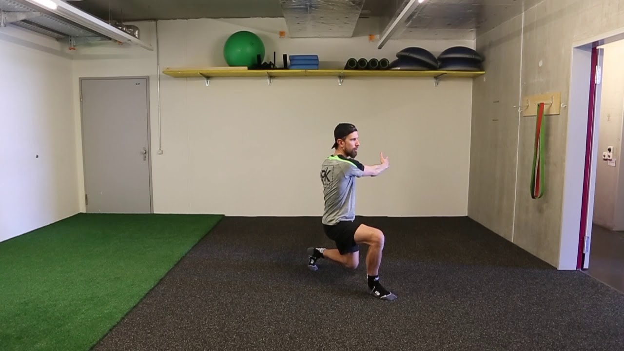 Ausfallschritte mit Rotation - dynamisch, Gegenseite