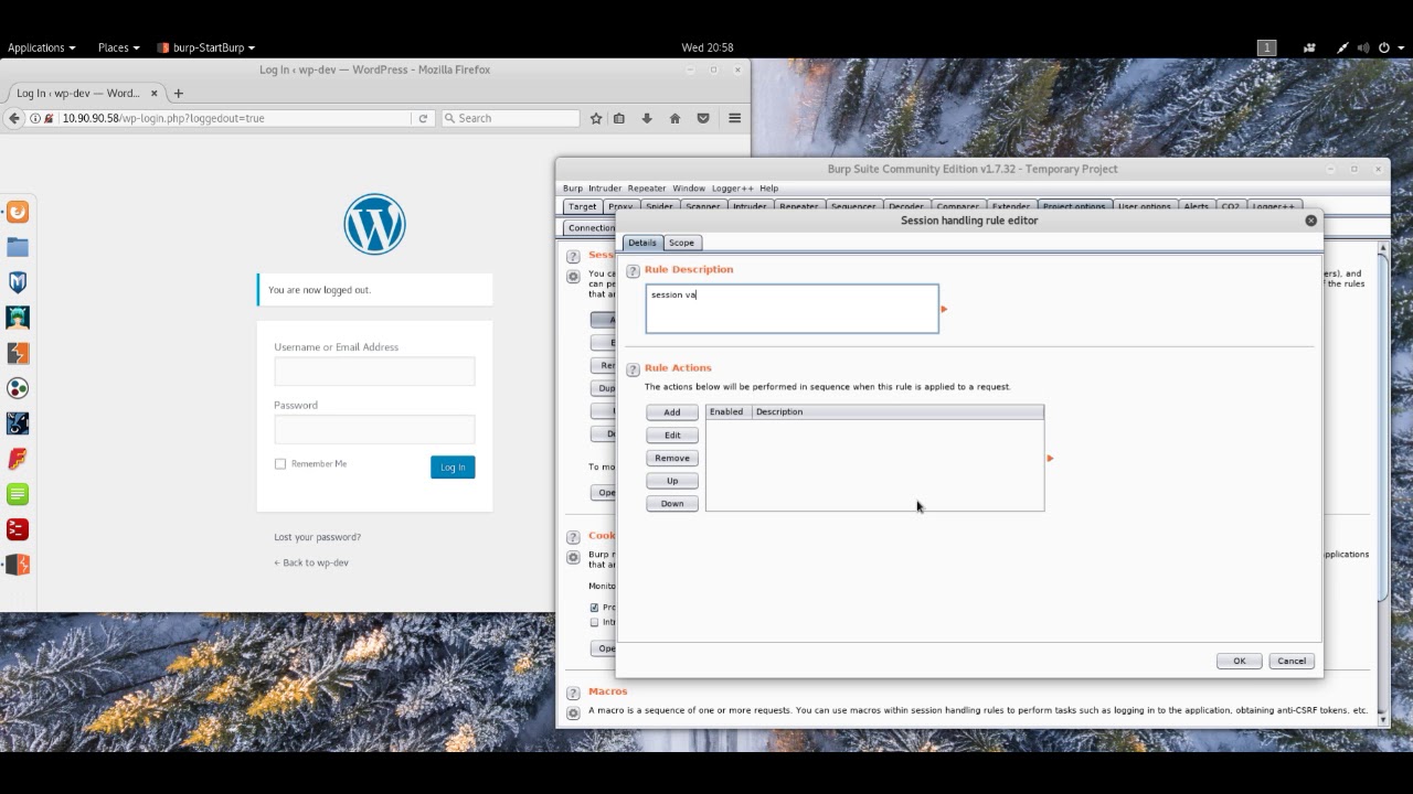 Burp Suite Macro: Auto Login - session re authentication
