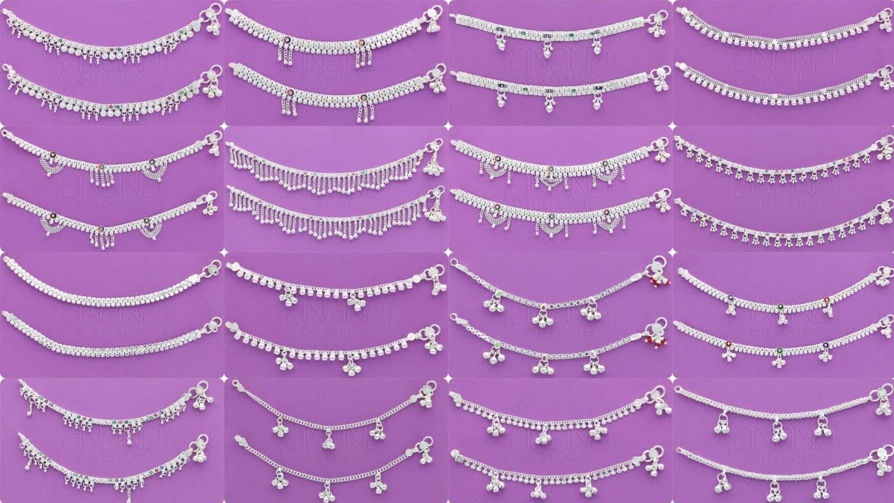 Silver Anklets Designs For Baby girl | Chandi Ki Payal For Baby Girl |   Chhoti Payal Ke Design