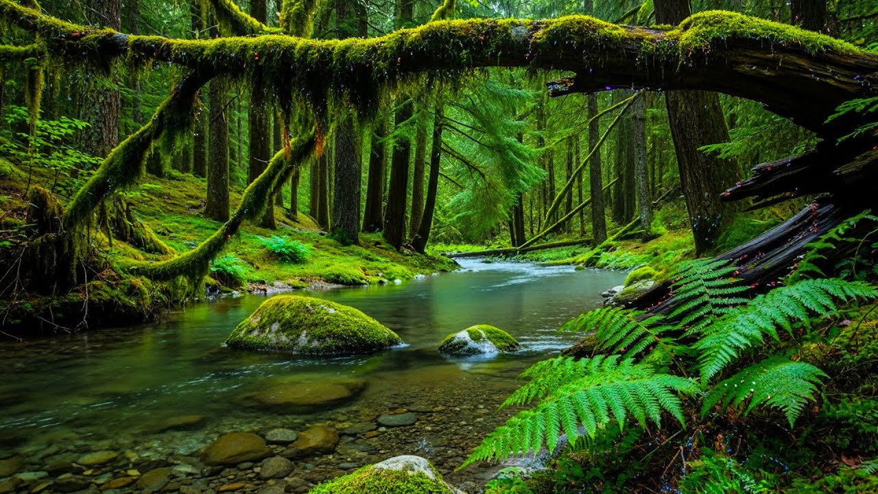 Beautiful Forest Sounds, Birdsong, Peaceful Stream Sounds, ASMR