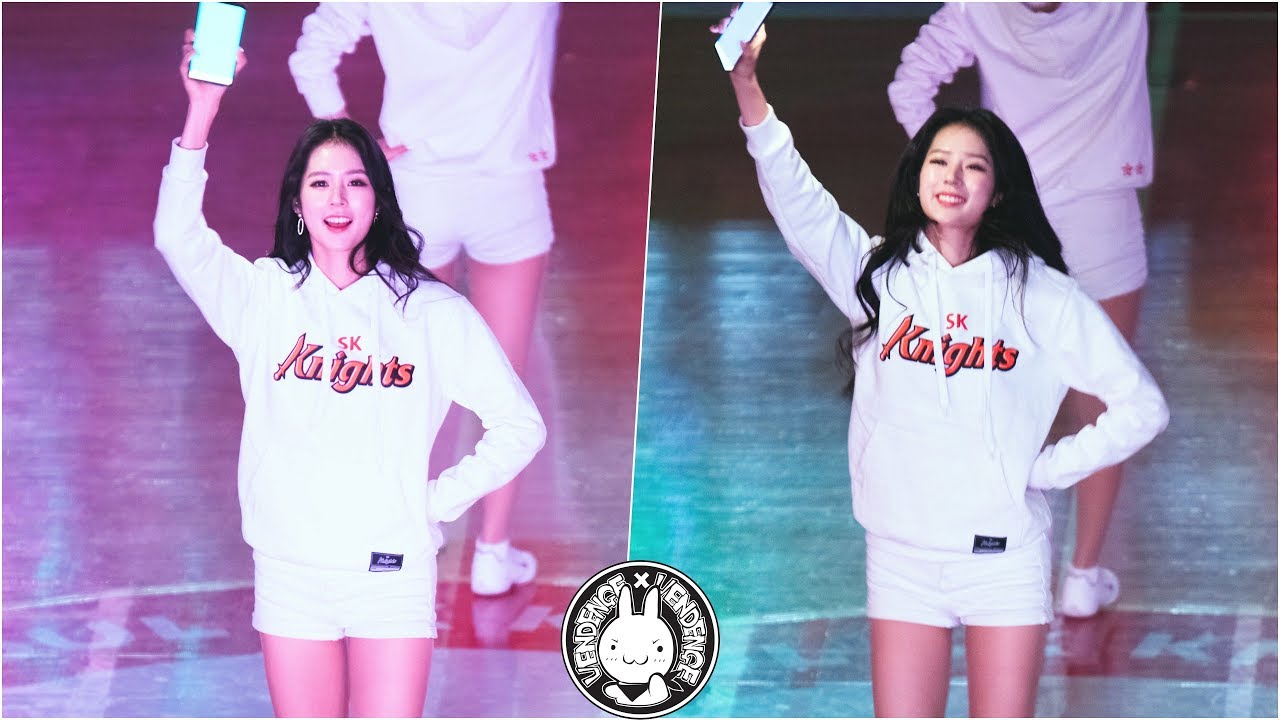 [4K] 200207 치어리더 박기량 직캠 '후레쉬 응원'  Fancam @SK나이츠 남자농구 잠실학생체육관 By 벤뎅이