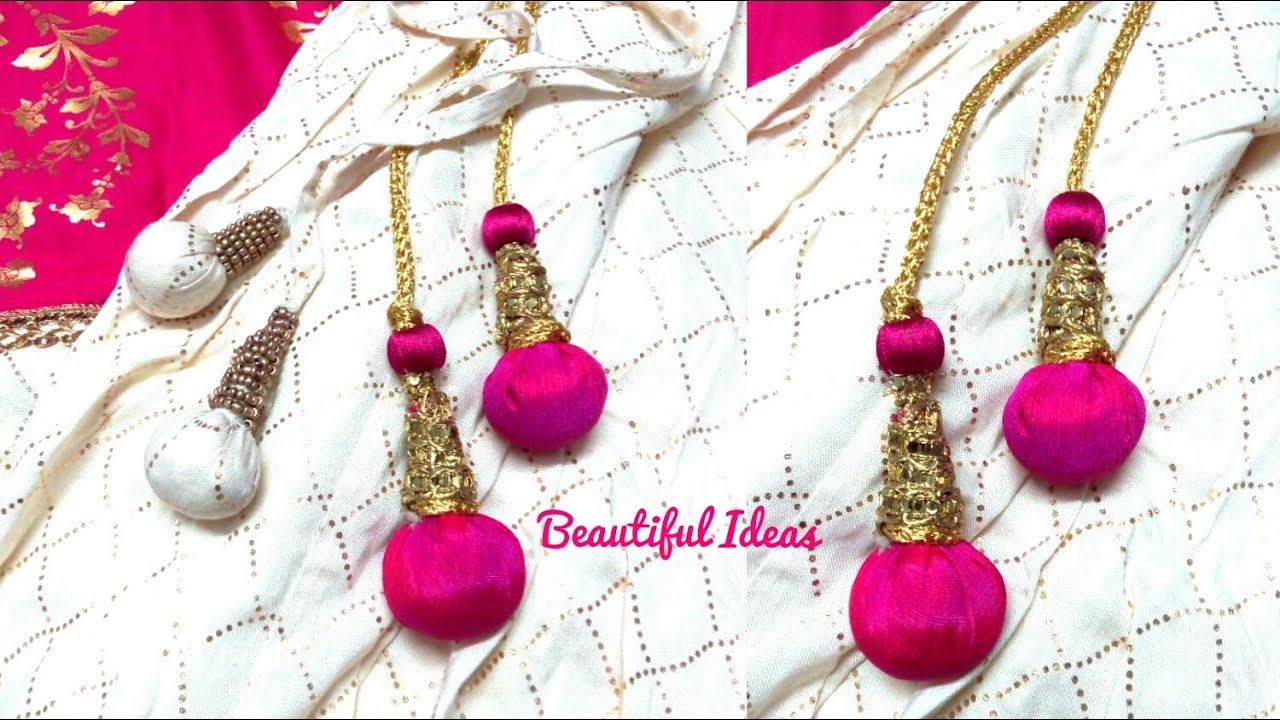 DIY/Latkan for Lehenga/How to Make Lehanga Designer Latkans/lehanga designer hangings Making at home