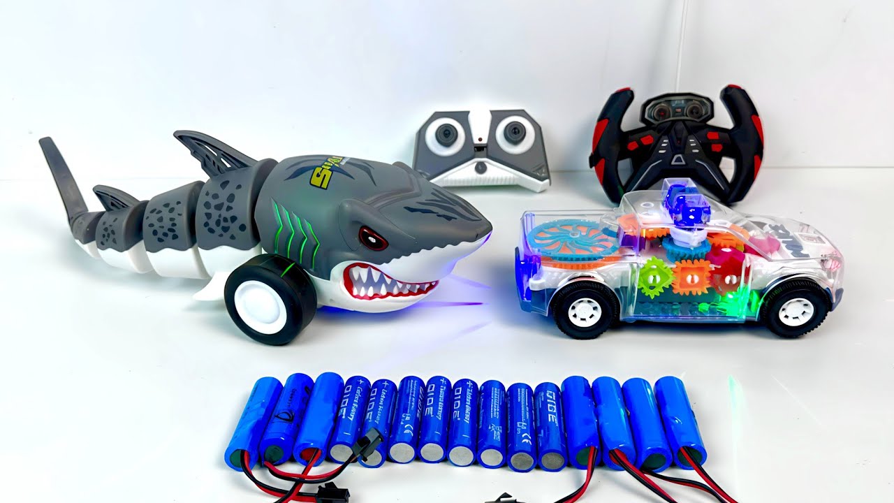 UNBOXING & TESTING GEAR POLICE CAR,GRAY SHARK REMOTE CONTROL,HERO DANCING,RC SPRAY SUPER CAR