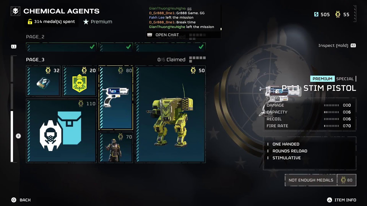 Helldivers 2 Personal Order Extract  with 5 Rare Samples.