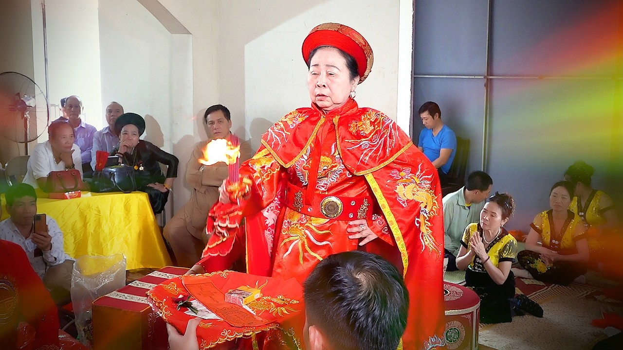 NGHỆ NHÂN ĐỒNG THẦY VŨ THỊ BÉ - HẦU KHAI XUÂN ĐỀN THÁNH MẪU HỌ TRẦN VN - 12/1/2026