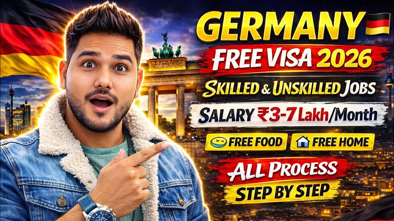 Germany Work Visa 2026 🇩🇪 | ₹3&ndash;7 Lakh तक Salary | कैसे Apply करें? Full Process