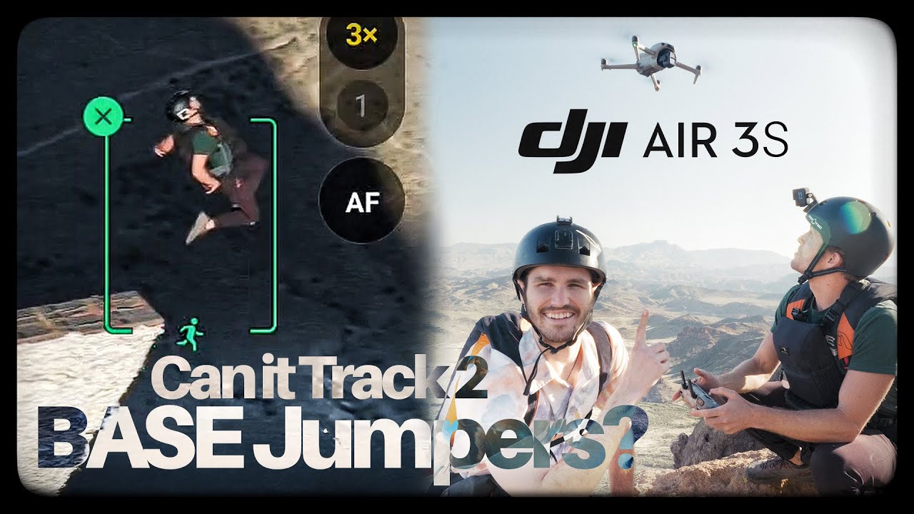 Can the DJI Air 3S Really ActiveTrack 2 BASE Jumpers in Free Fall?