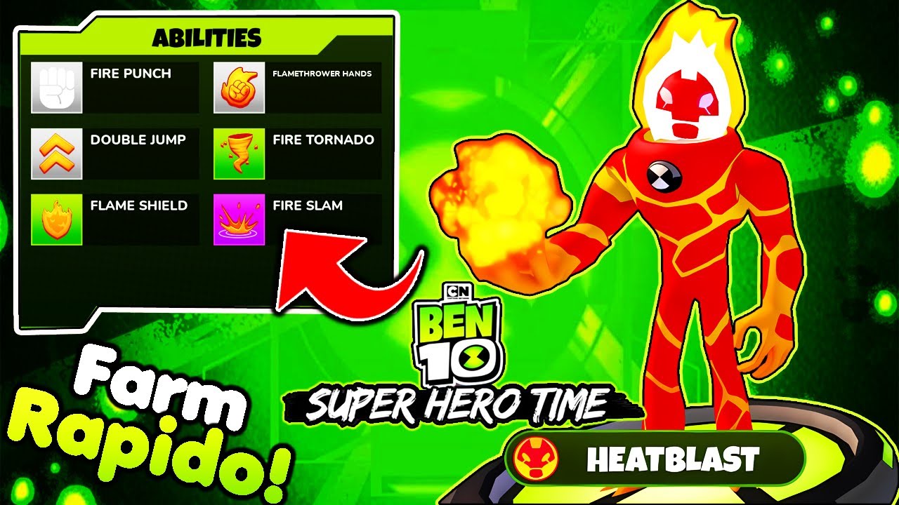 BEN 10 SUPER HERO TIME! VEJA COMO FARM RÁPIDO E DESBLOQUEAR OS ESPECIAS DE TODOS OS ALIENS!