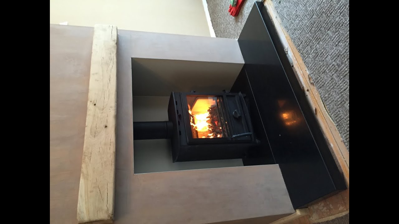 Step by step Fireline multi fuel stove installation with no chimney breast