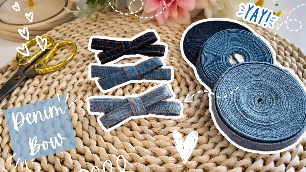 💙✨Denim Hair Bow TUTORIAL | Bows that you can SELL ✨💙