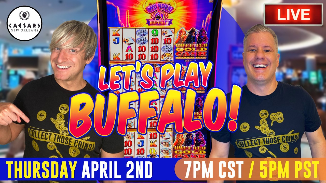 We&rsquo;re Playing the New Wonder 4 Buffalo Slot Machine!