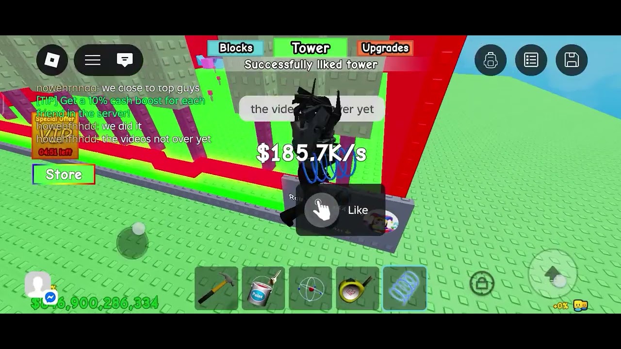 Build a tower game Roblox 
