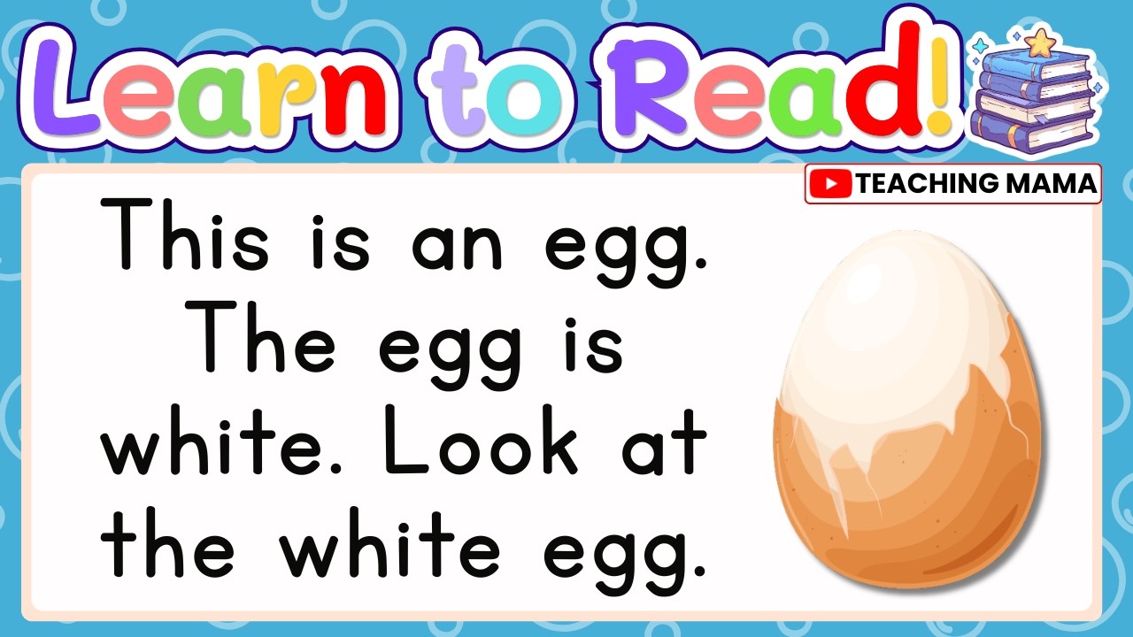 LET'S READ! | READING COMPREHENSION FOR KIDS | PRACTICE READING SIMPLE ENGLISH | TEACHING MAMA