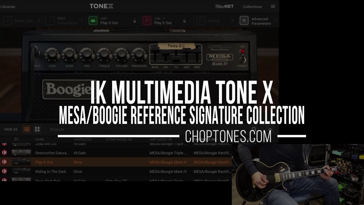 MESA/Boogie Reference Signature Collection for IK Multimedia Tone X | Playthrough Demo