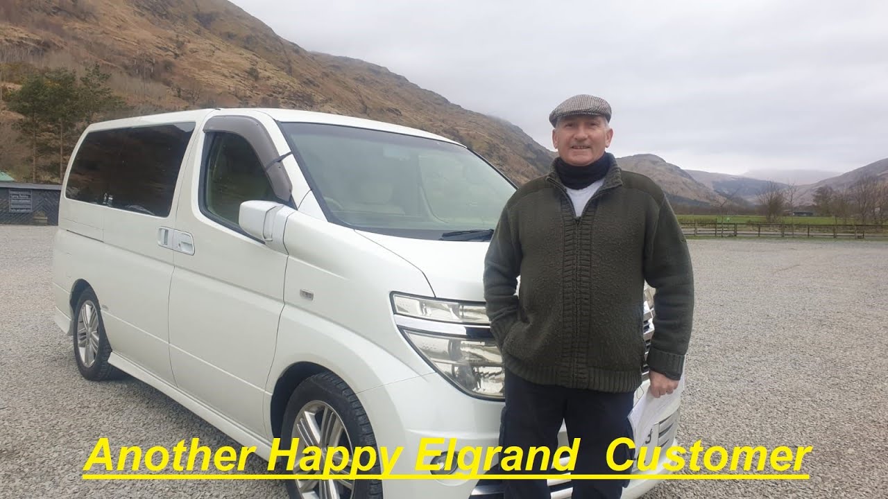 Еще один Elgrand доставлен в Шотландию + средний расход топлива Elgrand @japcarfinder