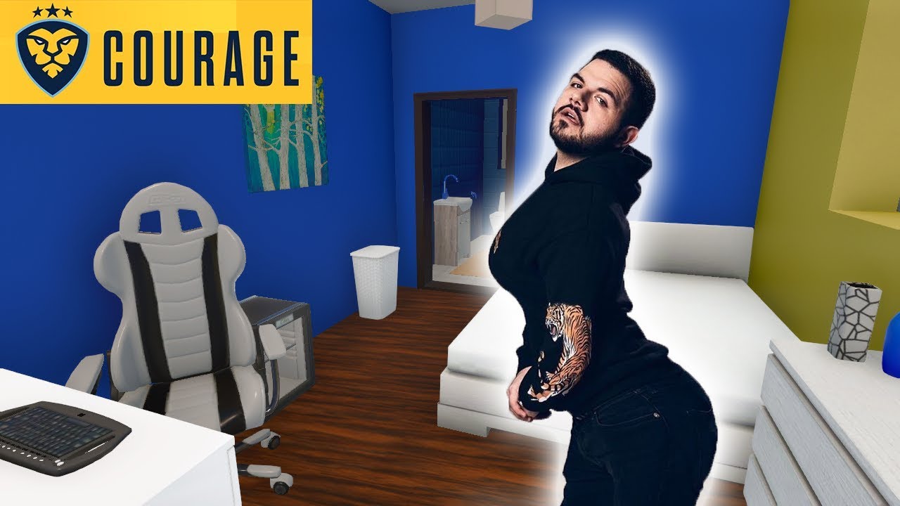 Making CourageJD's Room In The New Streamer House | House Flipper