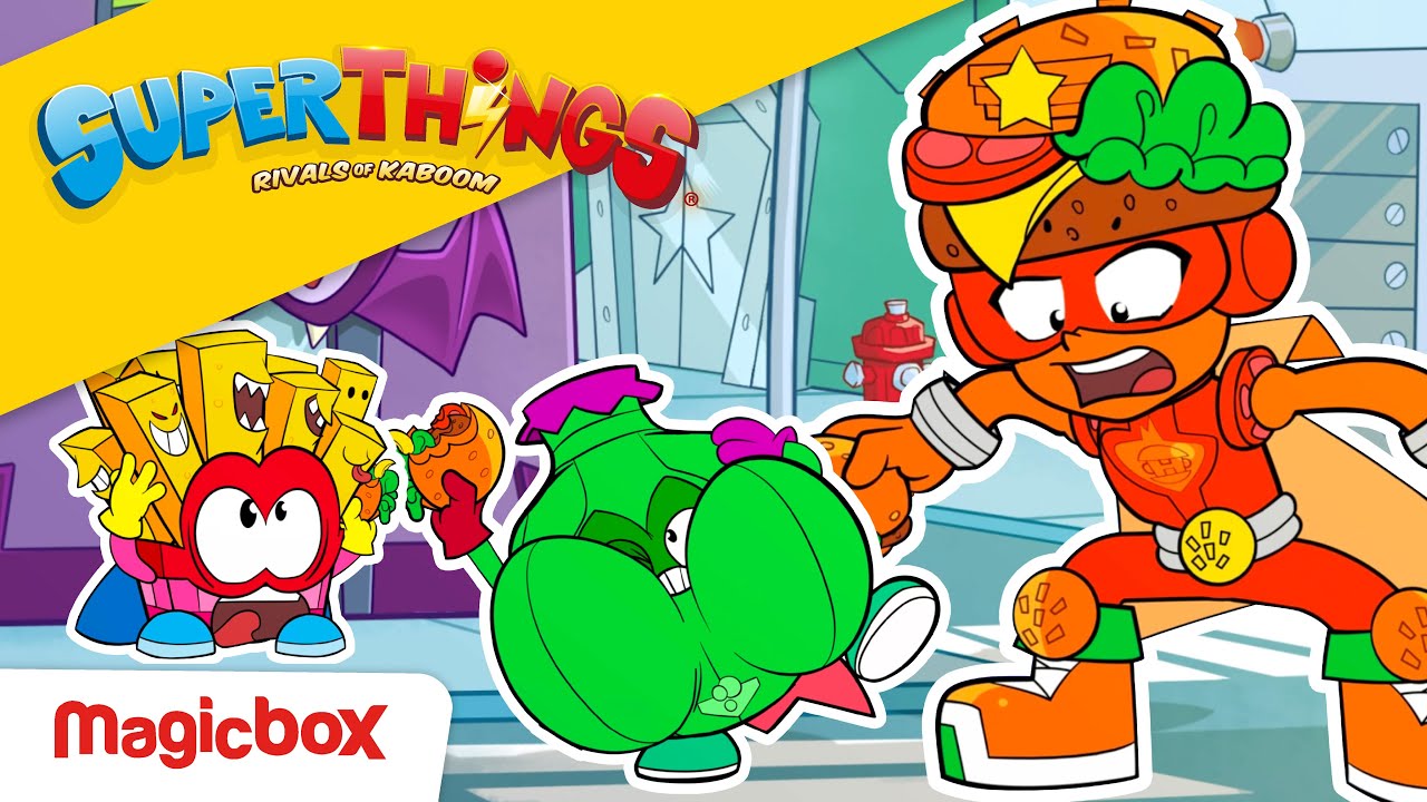 EPISODIOS SUPERTHINGS ⚡🍔 Hambur-guasa 🍔⚡ | Serie de DIBUJOS para NIÑOS