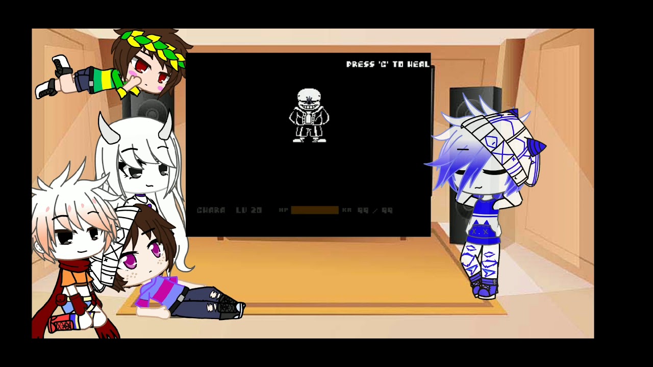 Реакция оригинального андертейл на Bаd time trio| Gacha club | Undertale AU | ~by Mika