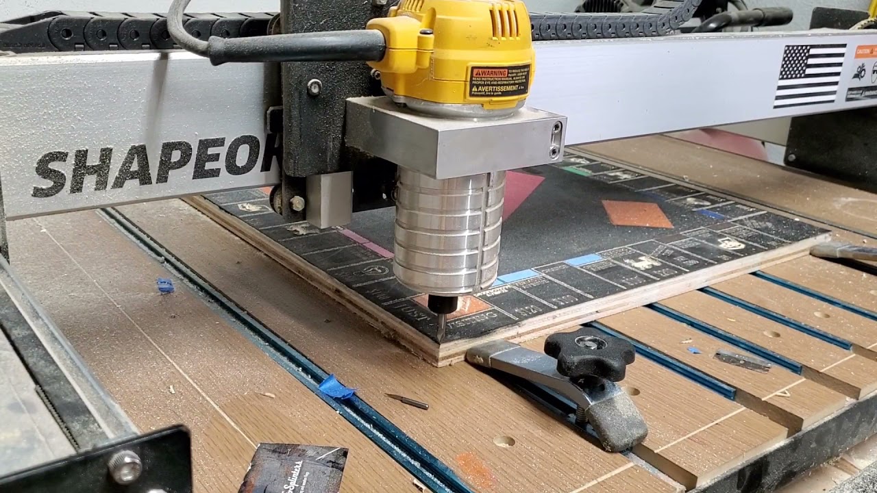 we make a custom monopoly board on the CNC.