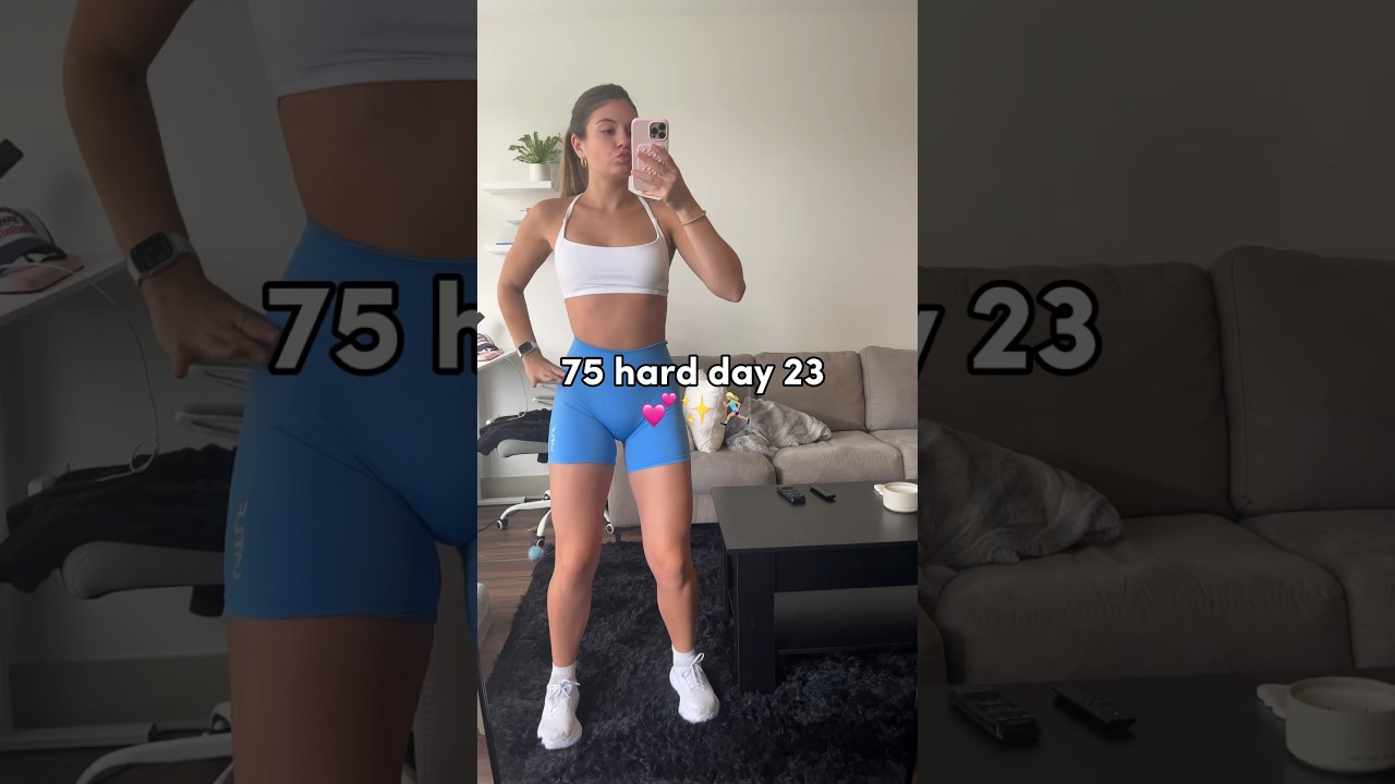 75 hard day 23 #vlog #workout #75hardvlog #fitnessmotivation