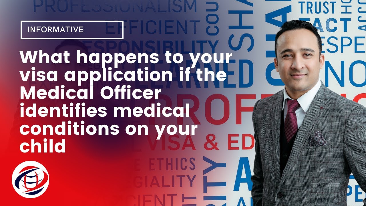 What happens if the Medical Officer identifies medical conditions on your child