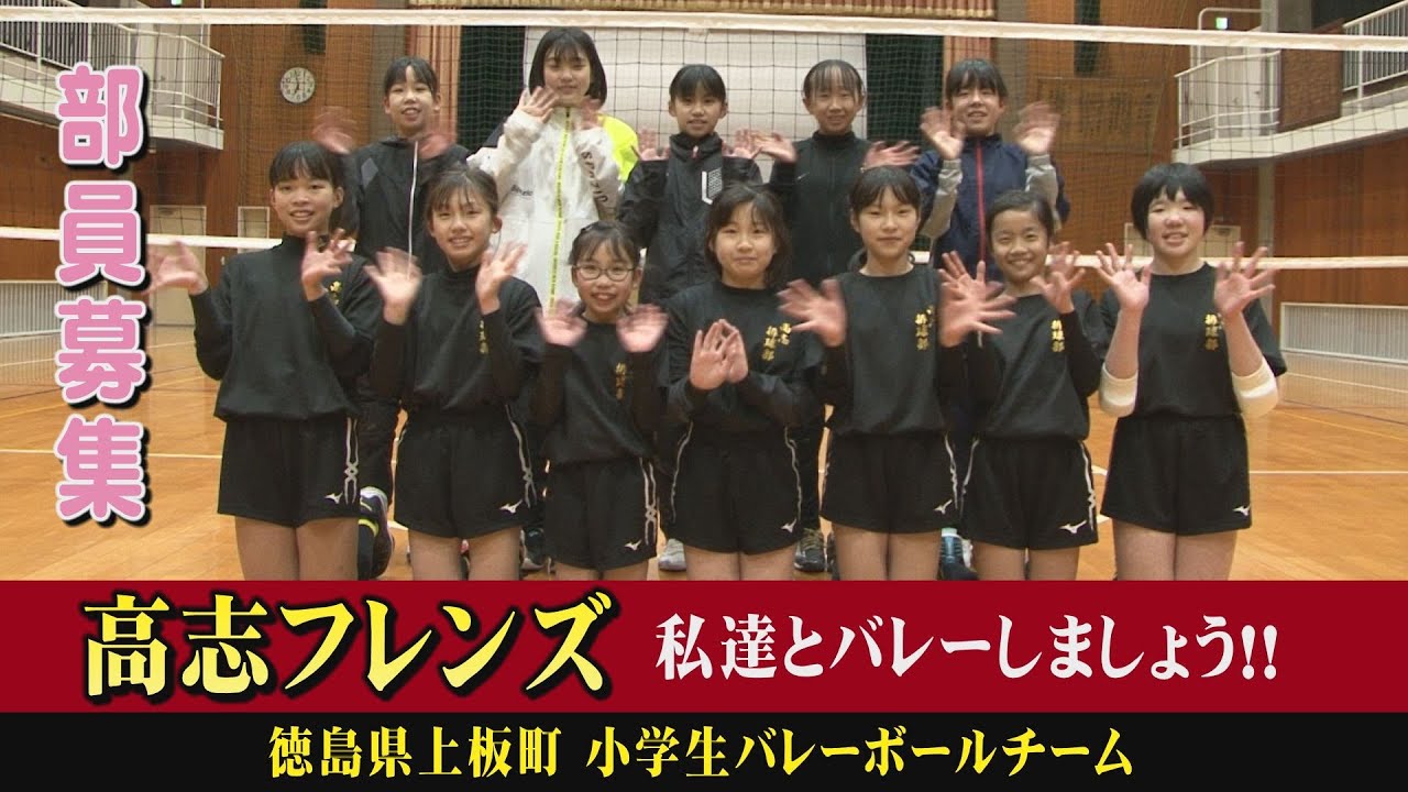 【上板町 高志フレンズ】6年生が引退して新チームが始動！バレーボールが大好きな子ども達を取材！部員募集中、是非、体験に来て欲しい！