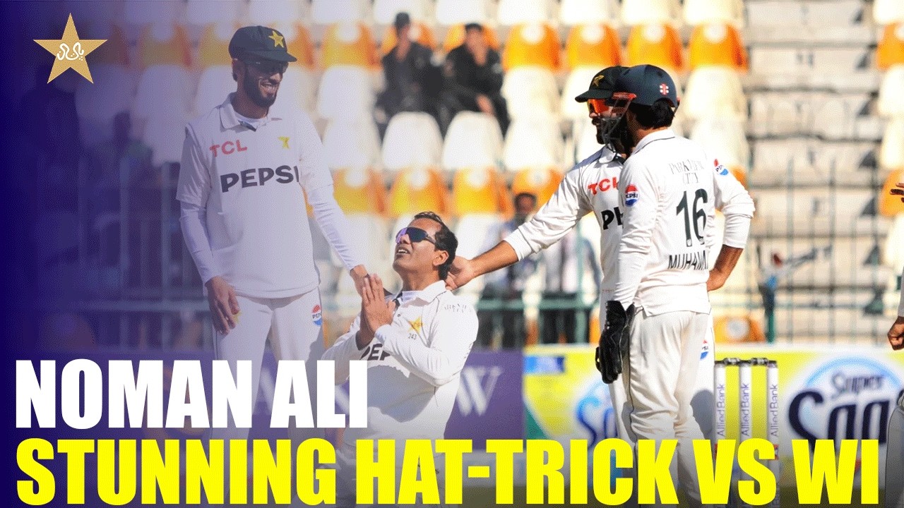 History Made! Noman Ali Takes a Test Hat-Trick Against West Indies | 2nd Test 2025 | MR1K