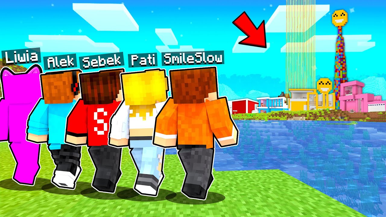 WRÓCILIŚMY DO NASZEJ STAREJ WIOSKI Z SEBEK, LIWIA, ALEK, PATI w Minecraft!