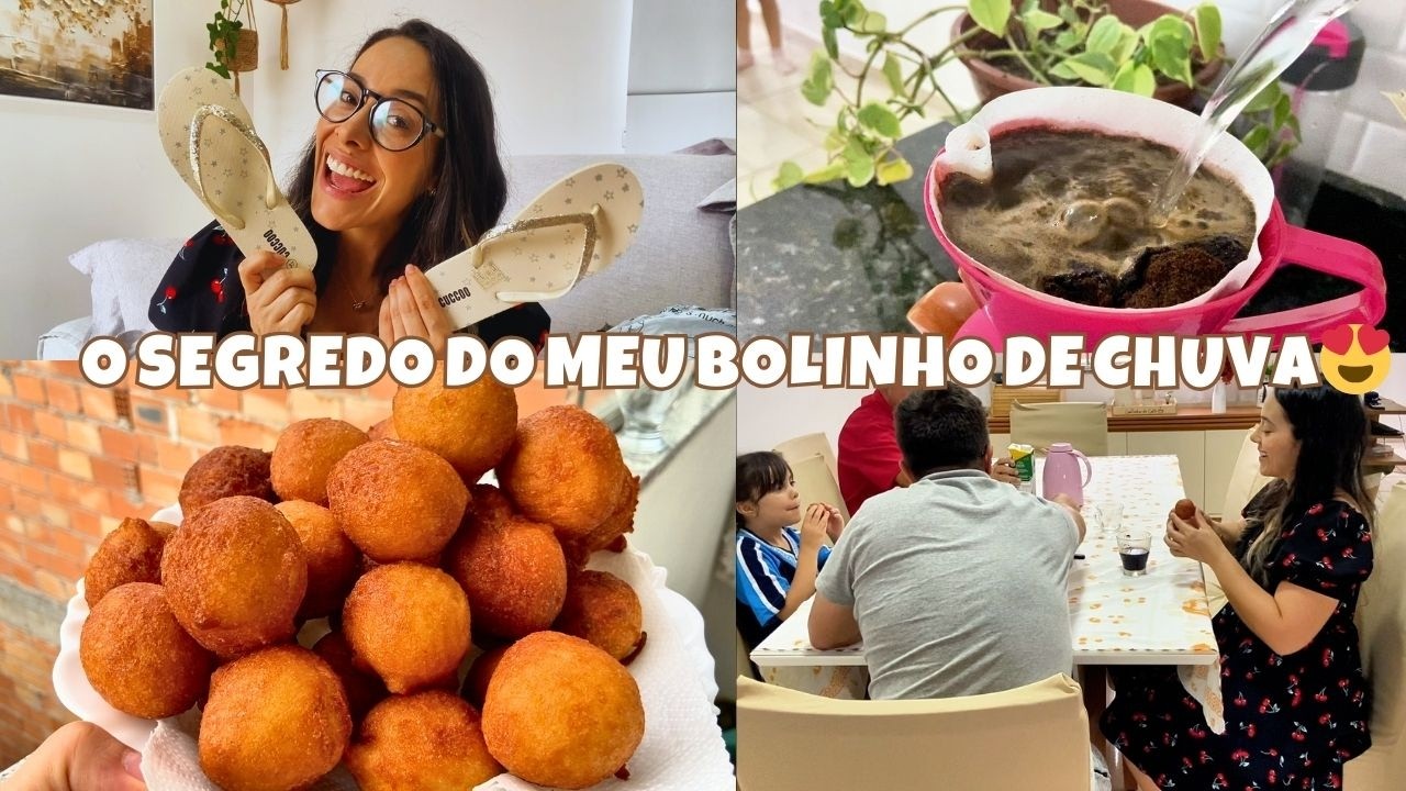 Receita de Bolinho de Chuva Perfeito + Nossa  Rotina da Tarde em Família ☕🍩 | Recebidos SHEIN