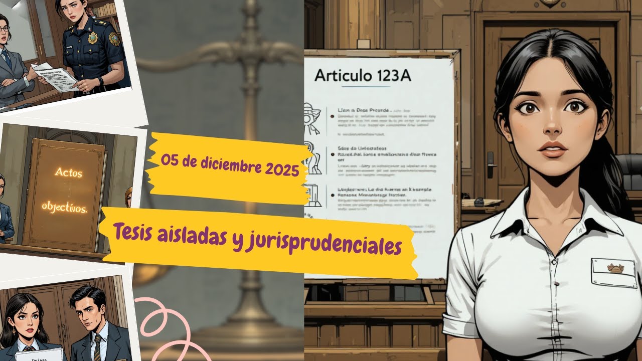 5 de diciembre 2025 TESIS AISLADAS y JURISPRUDENCIALES publicadas en el SJF