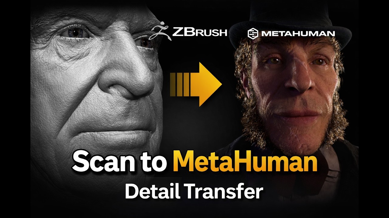 Transferring Details From a 3D Scan to your MetaHuman
