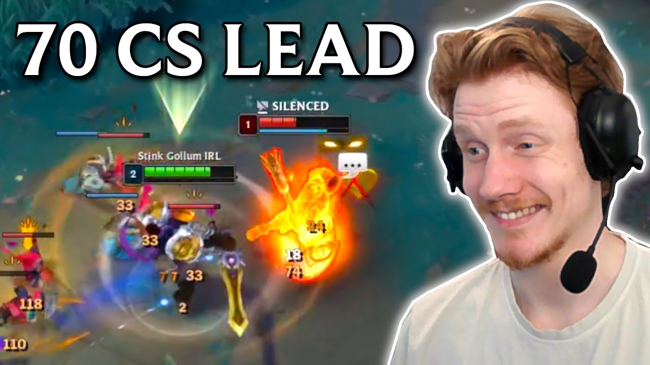Garen getting 70 CS Lead in 16 min vs Darius?!