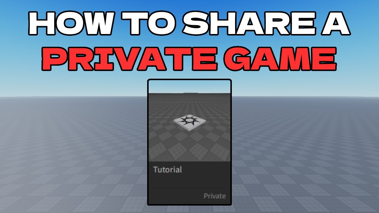 Как поделиться приватной игрой в Roblox