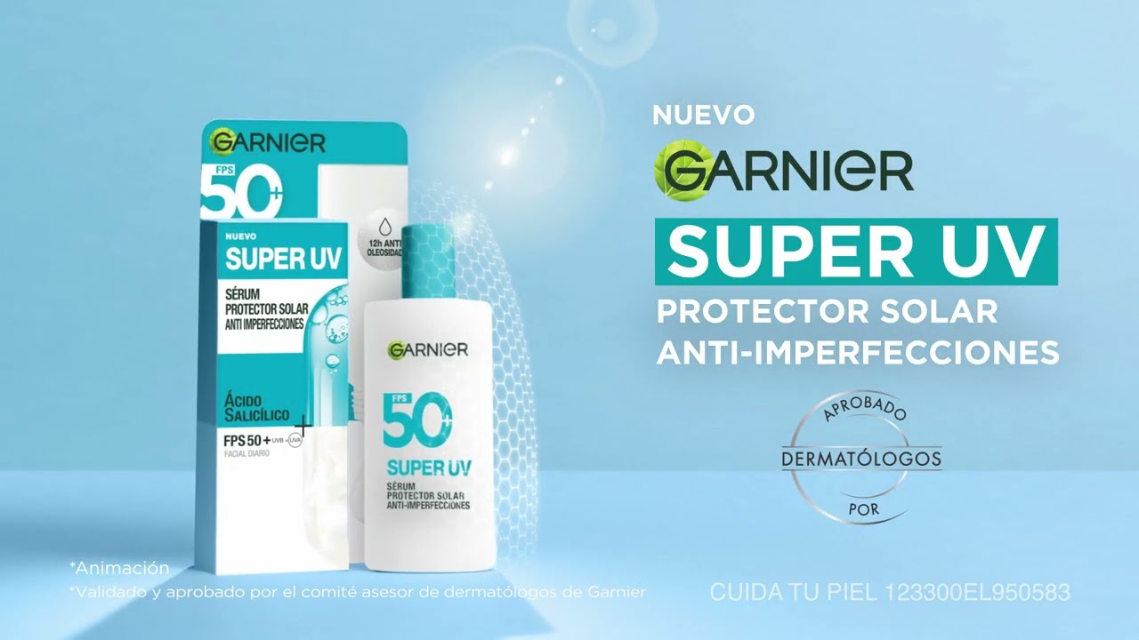 Nuevo Garnier Super UV - Protege del da&ntilde;o solar y reduce -66% imperfecciones