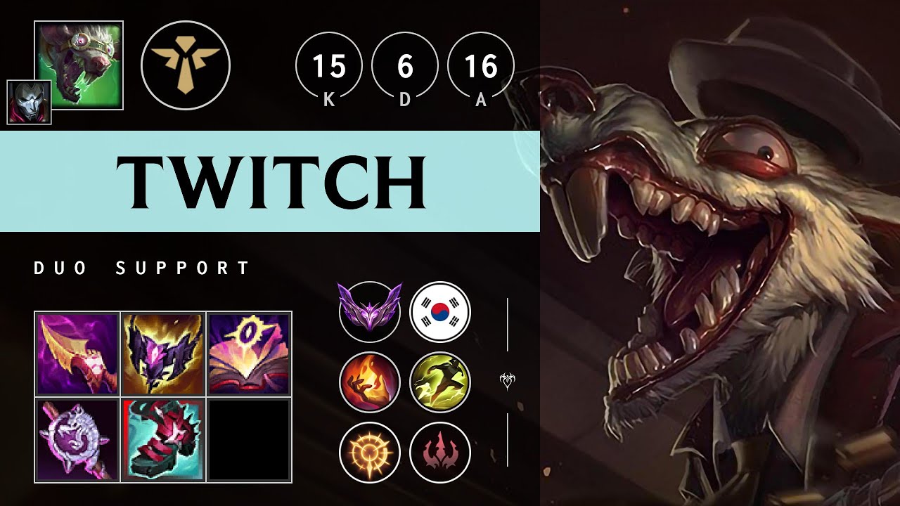 Twitch Support vs Braum - KR Master Patch 25.12