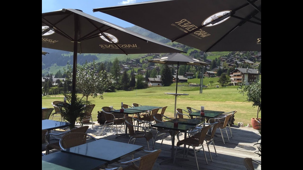 Restaurant Les Essert au Golf de Verbier en été