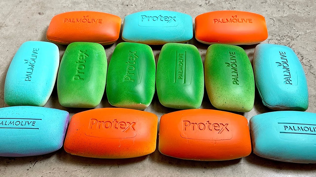 Painted soap 💚 Seife schneiden ❤️ Palmolive and Protex