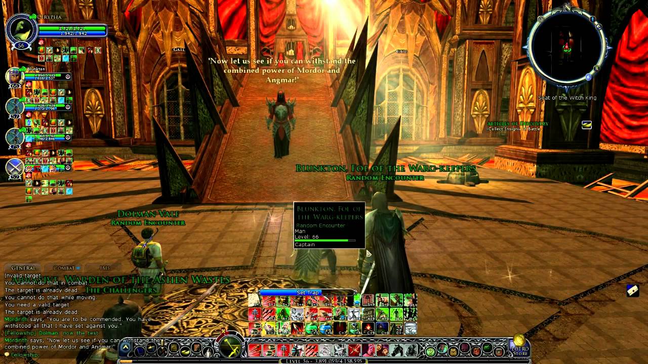 Lotro - Witch king ( Boss battle ) Second attempt , Revenge is sweet.