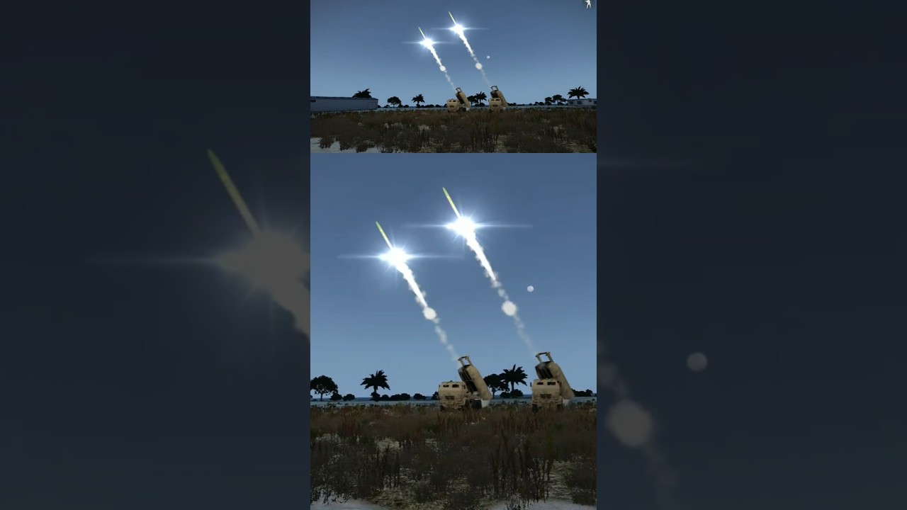 HIMARS Rocket Artillery Missiles Launch #arma3 #shorts #gaming #fyp #himars #rocket #missile