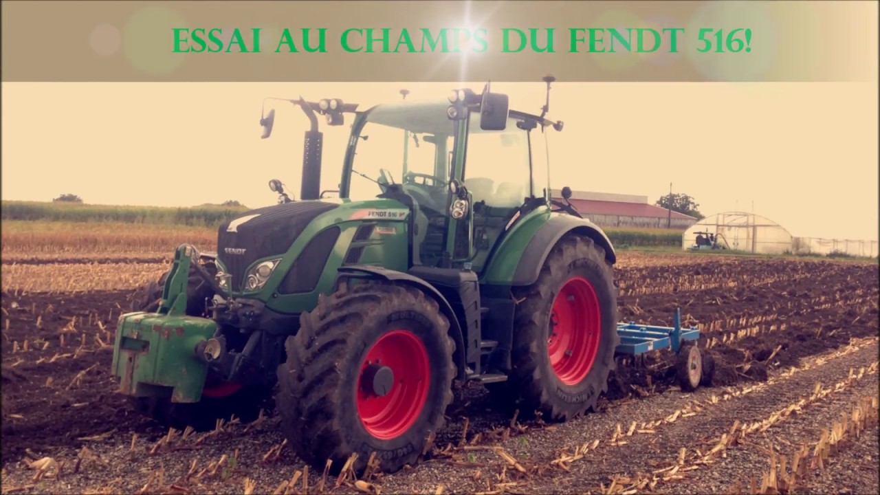 Essai au champs du fendt 516!