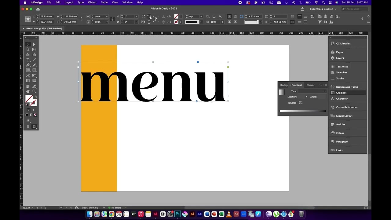 How to design MENU