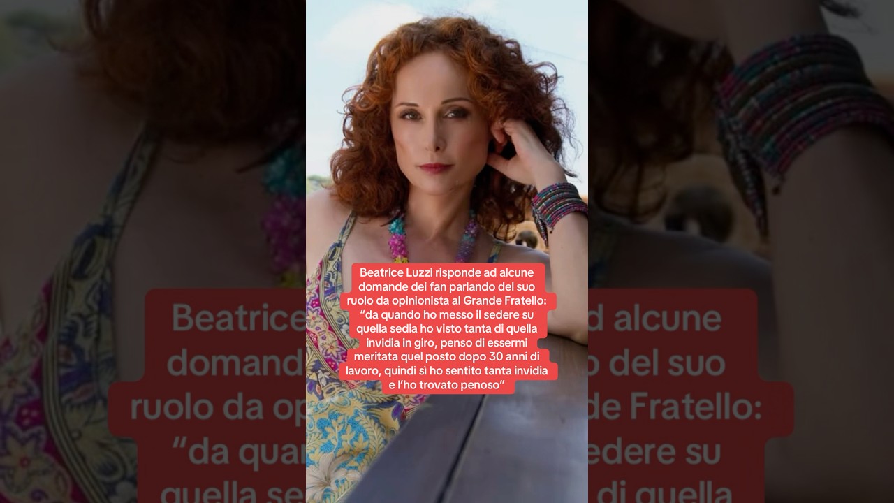Beatrice Luzzi parla del suo ruolo da opinionista al Grande Fratello